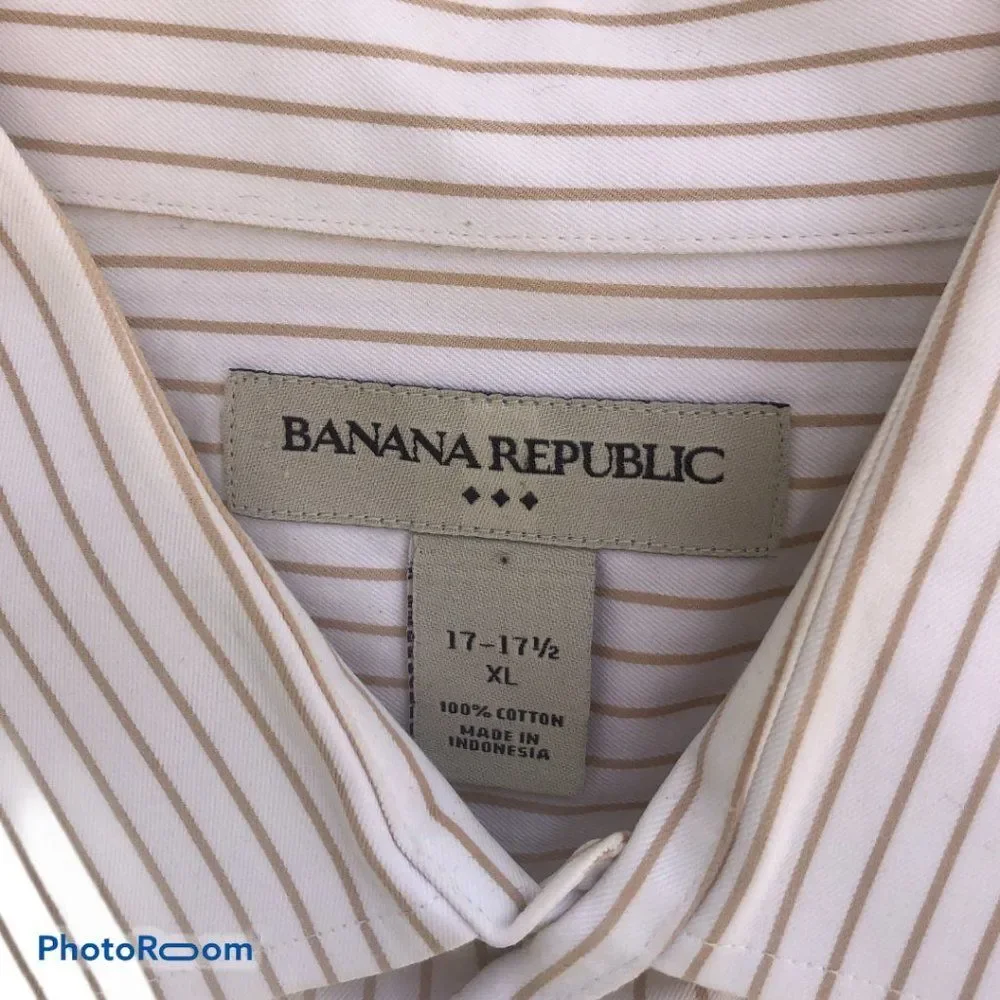 Banana Republic Men XL Long Sleeve Shirt 0299
